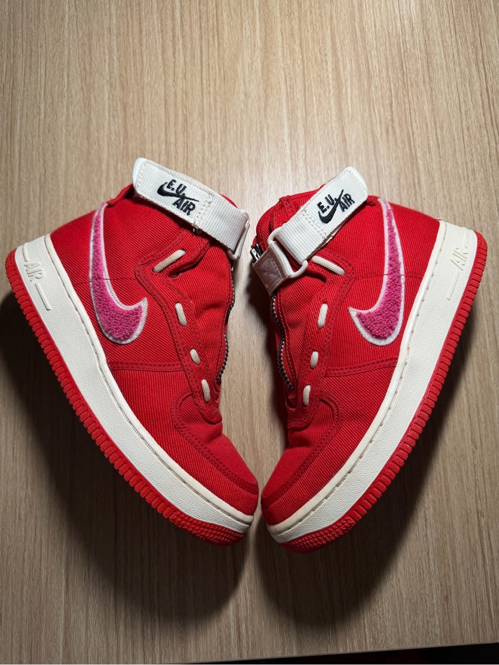 Emotionally Unavailable x Nike Air Force 1 High 'Heart' Sneakers